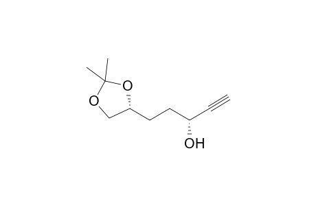 (3R)-5-[(4R)-2,2-dimethyl-1,3-dioxolan-4-yl]-1-pentyn-3-ol