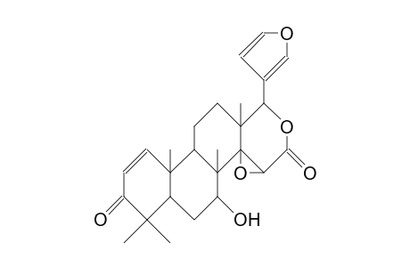 D-Homo-24-nor-17-oxachola-1,20,22-triene-3,16-dione, 14,15:21,23-diepoxy-7-hydroxy-4,4,8-trimethyl-, (5.alpha.,7.alpha.,13.alpha.,14.beta.,15.beta.,17a.alpha.)-