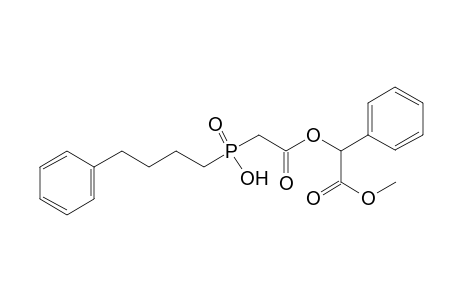 [hydroxy(4-phenylbutyl)phosphinyl]acetic acid, ester with mandelic acid, methyl ester