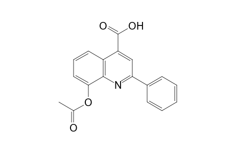 8-hydroxy-2-phenylcinchoninic acid, acetate (ester)