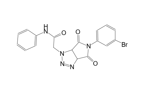 2-(5-(3-bromophenyl)-4,6-dioxo-4,5,6,6a-tetrahydropyrrolo[3,4-d][1,2,3]triazol-1(3aH)-yl)-N-phenylacetamide