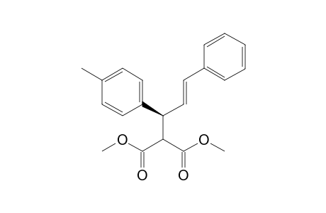 Dimethyl 2-[(2R,E)-1'-(4"-methylphenyl)-3'-phenylprop-2'-enyl]propanedioate