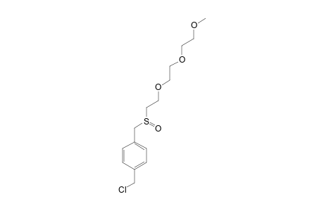 1-(Chloromethyl)-4-[({2-[2-(2-methoxyethoxy)ethoxy]ethyl}sulfinyl)methyl]benzene