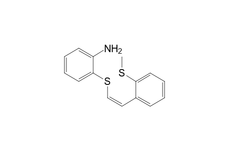 (Z)-2-((2-Methylthio)styrylthio)aniline