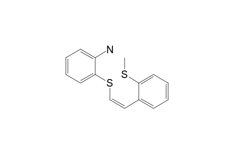 (Z)-2-((2-Methylthio)styrylthio)aniline