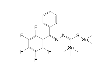 6,6-Dimethyl-1-(pentafluorophenyl)-1-phenyl-4-(trimethylstannyl)-5-thia-2,3-diaza-6-stannahepta-1,3-diene