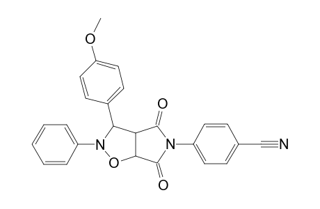 4-[3-(4-methoxyphenyl)-4,6-bis(oxidanylidene)-2-phenyl-3a,6a-dihydro-3H-pyrrolo[3,4-d][1,2]oxazol-5-yl]benzenecarbonitrile