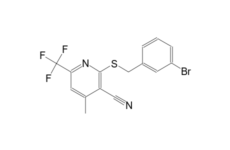 3-pyridinecarbonitrile, 2-[[(3-bromophenyl)methyl]thio]-4-methyl-6-(trifluoromethyl)-