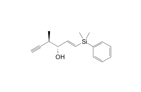 (3R,4R,E)-1-(Dimethyl(phenyl)silyl)-4-methylhex-1-en-5-yn-3-ol