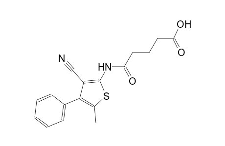 5-[(3-cyano-5-methyl-4-phenyl-2-thienyl)amino]-5-oxopentanoic acid