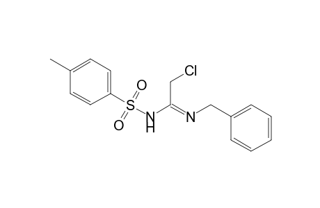 2-Chloranyl-N-(4-methylphenyl)sulfonyl-N'-(phenylmethyl)ethanimidamide
