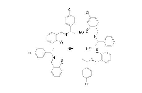 Mu-Aqua-tetrakis[(S)-N-1-(4-chlorophenyl)ethylsalicylaldiminato]di-delta-nickel(II)