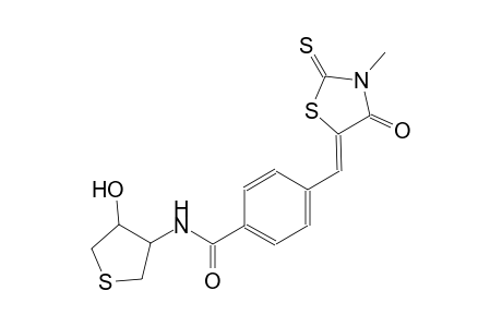 benzamide, 4-[(Z)-(3-methyl-4-oxo-2-thioxo-5-thiazolidinylidene)methyl]-N-[(3S,4R)-tetrahydro-4-hydroxythienyl]-