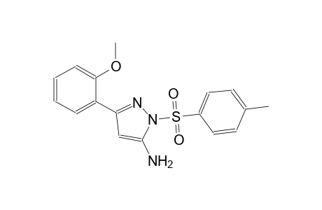 1H-pyrazol-5-amine, 3-(2-methoxyphenyl)-1-[(4-methylphenyl)sulfonyl]-