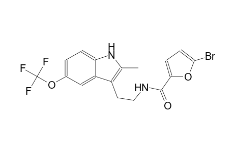 2-furancarboxamide, 5-bromo-N-[2-[2-methyl-5-(trifluoromethoxy)-1H-indol-3-yl]ethyl]-