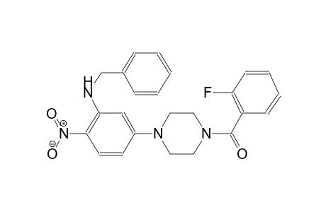 benzenemethanamine, N-[5-[4-(2-fluorobenzoyl)-1-piperazinyl]-2-nitrophenyl]-
