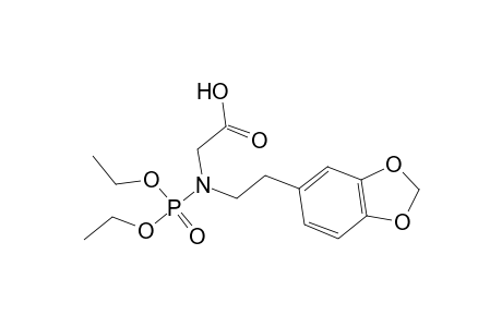 [[2-(1,3-Benzodioxol-5-yl)ethyl](diethoxyphosphoryl)amino]acetic acid