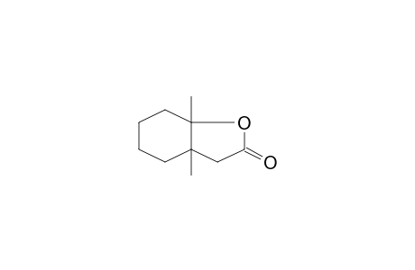 2(3H)-Benzofuranone, hexahydro-3a,7a-dimethyl-, cis-