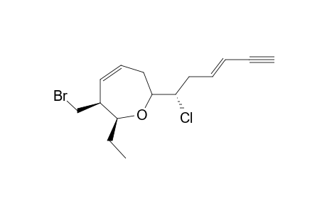 ROGIOLEYGENINE-D;(+)-(2S,3S,7R)-3-(BROMOMETHYL)-7-[(Z)-1-CHLOROHEX-3-EN-5-YNYL]-2-ETHYL-2,3,6,7-TETRAHYDROOXEPINE