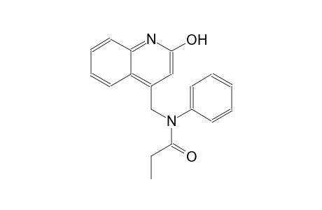 N-[(2-hydroxy-4-quinolinyl)methyl]-N-phenylpropanamide