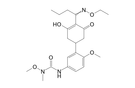 Urea, N'-[3-[4-[1-(ethoxyimino)butyl]-3-hydroxy-5-oxo-3-cyclohexen-1-yl]-4-methoxyphenyl]-N-methoxy-N-methyl-