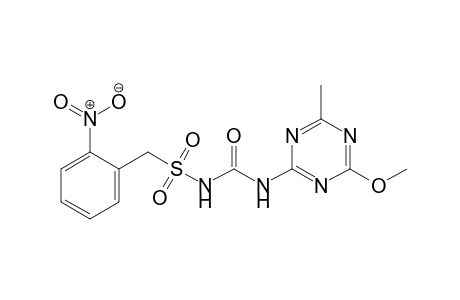 Benzenemethanesulfonamide, N-[[(4-methoxy-6-methyl-1,3,5-triazin-2-yl)amino]carbonyl]-2-nitro-