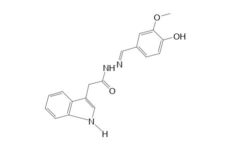 INDOLE-3-ACETIC ACID, (4-HYDROXY-3-METHOXYBENZYLIDENE)HYDRAZIDE