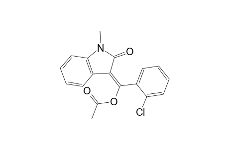 (E)-(2-Chlorophenyl)(1-methyl-2-oxoindolin-3-ylidene)methyl acetate
