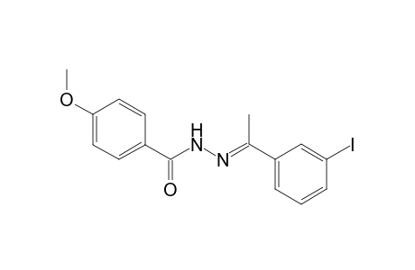 N'-[(E)-1-(3-Iodophenyl)ethylidene]-4-methoxybenzohydrazide