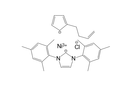 [(C5H4(CH2)2CH=CH2)Ni(Cl){1,3-bis(2,4,6-trimethylphenyl)-4,5-dihydroimidazol-2-ylidene}]