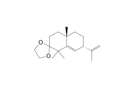 (-)-(4aS,7S)-2,2-(Ethylenedioxy)-7-isopropenyl-1,2,3,4,4a,5,6,7-octahydro-1,1,4a-trimethylnaphthalen