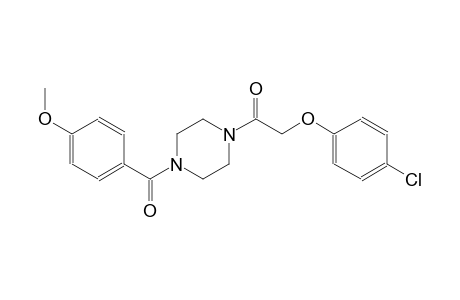 piperazine, 1-[(4-chlorophenoxy)acetyl]-4-(4-methoxybenzoyl)-
