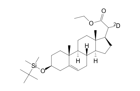Ethyl 3.beta.-(tert-Butyldimethylsiloxy)-20-deuteriopregn-5-en-21-oate