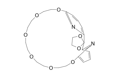 Spiro[1,3-dioxollane-2,2'-[8,11,14,17,20,23]hexaoxa[28,29]diazatricyclo[22.3.1.1(3,7)]noncosa[1(28),3,5,7(29),24,26]hexaene