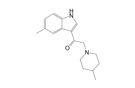 1-(5-methyl-1H-indol-3-yl)-2-(4-methyl-1-piperidinyl)ethanone