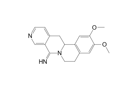 8H-Isoquino[2,1-b][2,7]naphthyridin-8-imine, 5,6,13,13a-tetrahydro-2,3-dimethoxy-, (.+-.)-