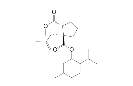 (+)-Menthyl (S)-1-(2-methylprop-2-en-1-yl)-2-(methoxycarbonyl)cyclopentan-1-carboxylate