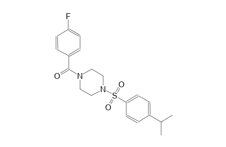piperazine, 1-(4-fluorobenzoyl)-4-[[4-(1-methylethyl)phenyl]sulfonyl]-