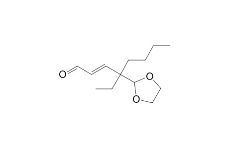 (E)-4-(1,3-dioxolan-2-yl)-4-ethyl-2-octenal