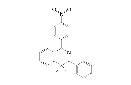 1-(4-nitrophenyl)-1,4-dihydro-4,4-dimethyl-3-phenylisoquinoline