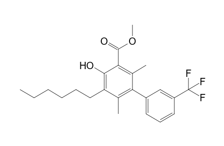 Methyl 5-hexyl-4-hydroxy-2,6-dimethyl-3'-(trifluoromethyl)biphenyl-3-carboxylate