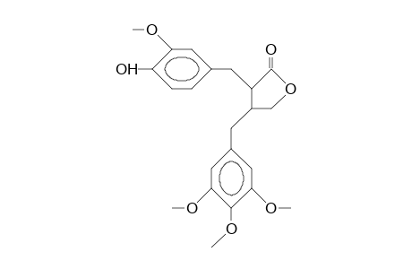 3-(4-Hydroxy-3-methoxy-benzyl)-4-(3,4,5-trimethoxy-benzyl)-butyrolactone