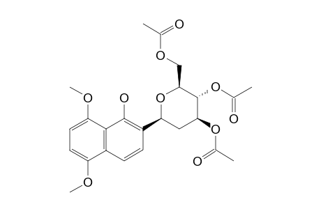 2-(3',4',6'-TRI-O-ACETYL-2'-DEOXY-BETA-D-ARABINO-HEXOPYRANOSYL)-5,8-DIMETHOXYNAPHTHALEN-1-OL