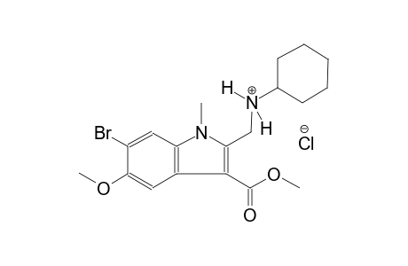 N-{[6-bromo-5-methoxy-3-(methoxycarbonyl)-1-methyl-1H-indol-2-yl]methyl}cyclohexanaminium chloride