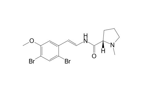 (2S)-N-[(E)-2-(2,4-dibromo-5-methoxy-phenyl)vinyl]-1-methyl-pyrrolidine-2-carboxamide