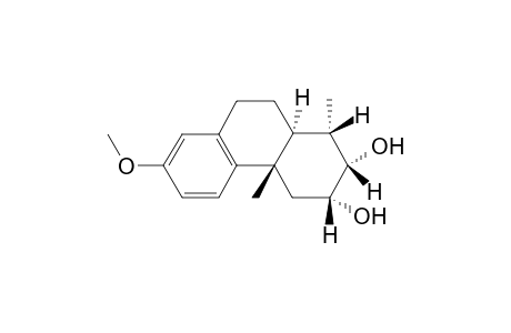 1.beta.,2.beta.,3.beta.,4,4a,9,10,10a.alpha.-octahydro-7-methoxy-1.alpha.,4a.beta.-dimethyl-2.alpha.,3.alpha.-phenanthradiol