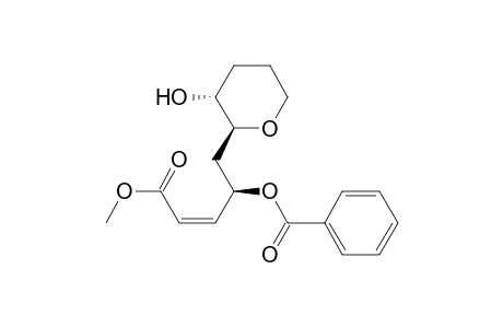 (1R)-1-[[(2S,3R)-3-Hydroxytetrahydropyran-2-yl]methyl]-3-(methoxycarbonyl)-(Z)-allyl Benzoate