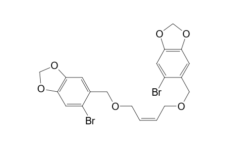 5-bromanyl-6-[[(Z)-4-[(6-bromanyl-1,3-benzodioxol-5-yl)methoxy]but-2-enoxy]methyl]-1,3-benzodioxole