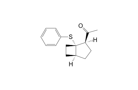Bicyclo[3.2.0]trans-1-phenylthio-2-acetylheptane