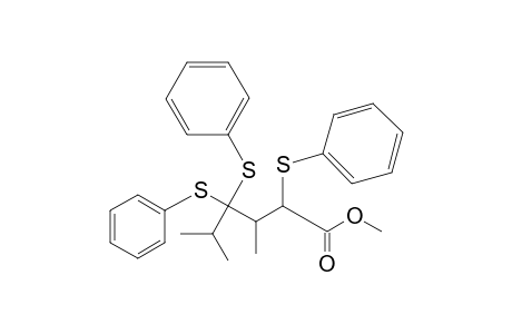 Methyl (2RS,3RS)-3,5-Dimethyl-2,4,4-tris(phenylthio)hexanoate